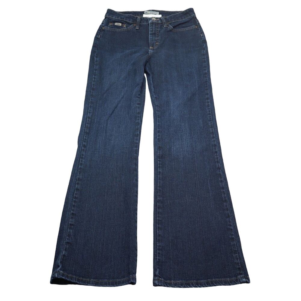 Lee Jeans Womens 6 Blue Natural Bootcut Just below the Waist Denim Pants
